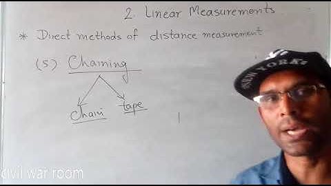 Surveying~ Lec 02||Linear Measurement & Chain Survey