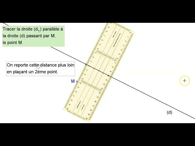 Tracer une parallèle avec une réquerre 