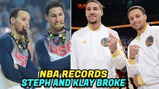 NBA RECORDS Steph Curry and Klay Thompson Have Broken! The Splash Brothers!