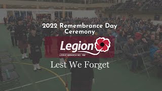 Leduc Branch 108 hosted this year’s Remembrance Day, Nov. 11, 2022
