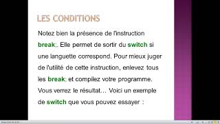 Apprendre à programmer en Java  La Structure switch #17