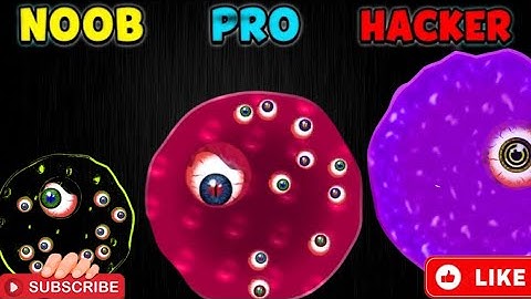NOOB vs PRO vs HACKER In Alien Blob Io #alienblobio#games #mrgames