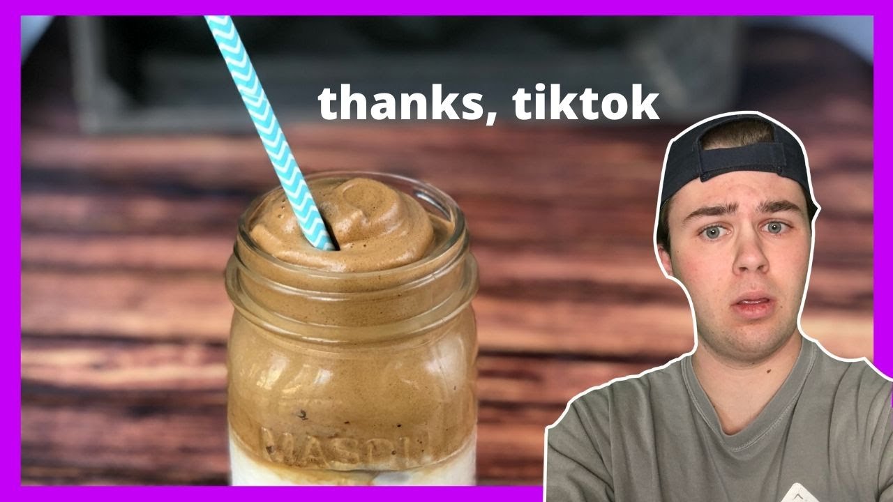 making tiktok whipped coffee YouTube