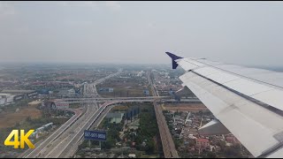 Bangkok Suvarnabhumi Airport Landing 4k 60fps