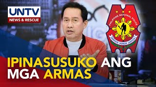 Lisensya ni Quiboloy para magmayari ng baril, binawi ng PNP; Mga armas, ipinasusuko na