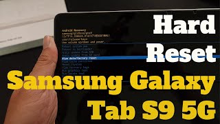 How To Hard Reset Samsung Galaxy Tab S9 5G - Tab S9 Ultra 5G