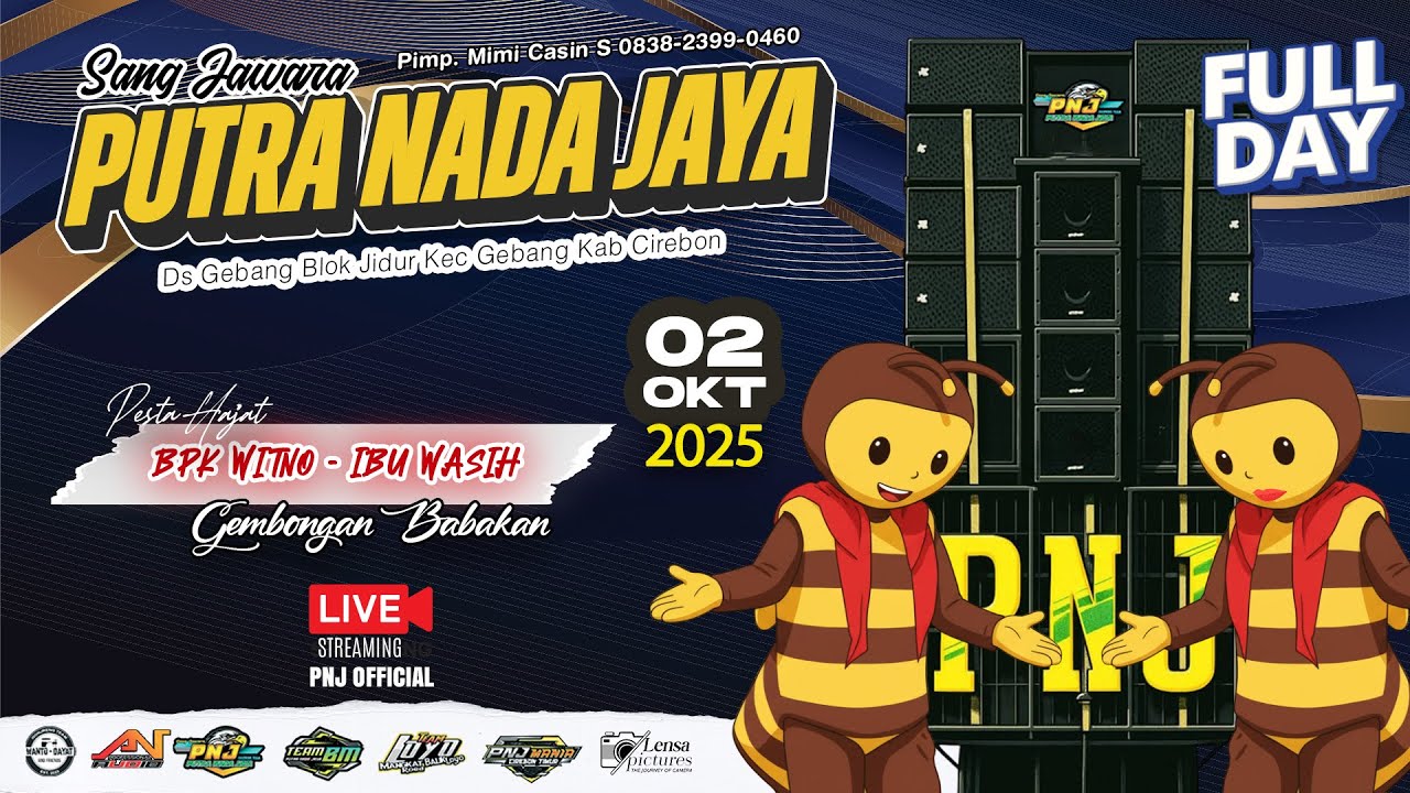 PUTRA NADA JAYA SHOW GEMBONGAN MEKAR II CIREBON 2 OKTOBER 2025