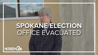 Spokane County Elections Office evacuated Wednesday after white powder was found