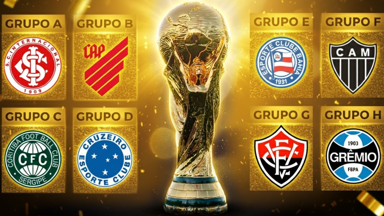 TIMES DO BRASILEIRÃO na COPA DO MUNDO DE 2026! 🏆QUEM CHEGA MAIS LONGE?