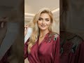 Irall Elodie Dressing Gown Plum | Luxury Satin Robe for Women #fashion #beauty