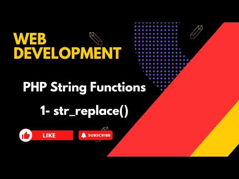 PHP String Functions - str_replace()