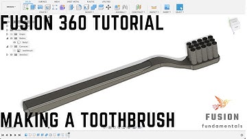 Fusion 360: Model a toothbrush (#1)