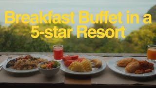 Breakfast buffet in a 5-star Resort ll Santhiya Koh Yao Yai Resort & Spa ll Thailand