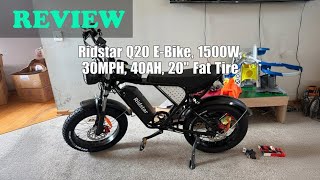 Review Ridstar Q20 1500W Electric Bike 2025