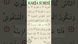 KARİA SURESİ #shorts Resimi