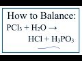 Balancing Chemical Equations