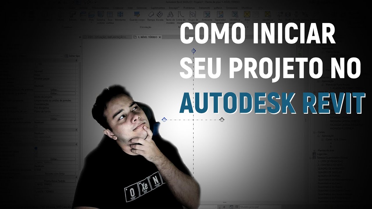 Como iniciar um projeto no autodesk revit youtube
