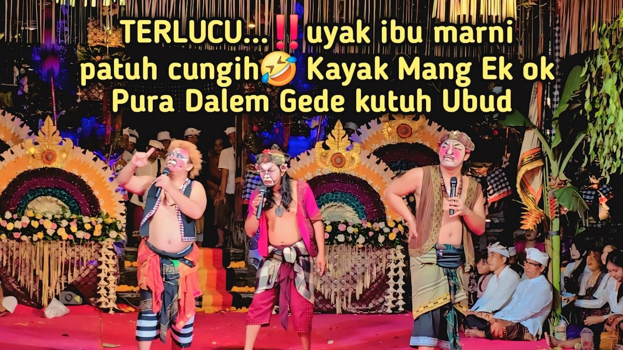 Terbaru dan lucu sengap bersama mang ek ok dan saplir di pura dalem gede kutuh ubud