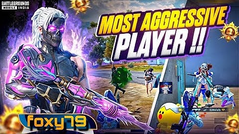 FOXY 79 MOST AGGRESSIVE PLAYER 🔥 INTENSE SQUAD WIPE 1v4 CLUTCHES IN CONQUEROR RANK PUSH LOBBY | BGMI