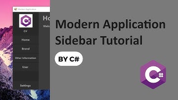 Modern Application Sidebar in C# (Tutorial by C#)