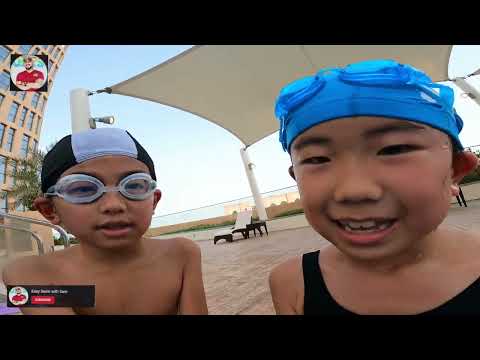 Freestyle Swimming Tutorial To Japanese Kids - First Time in My life.