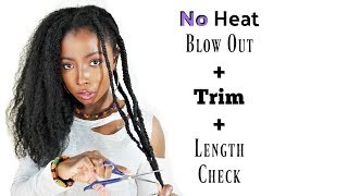 BEST No Heat Trim  | Length Check  | Fast Hair Growth By Retaining Length | Natural Hair by Craving Curly Kinks 35,399 views 6 years ago 7 minutes, 34 seconds