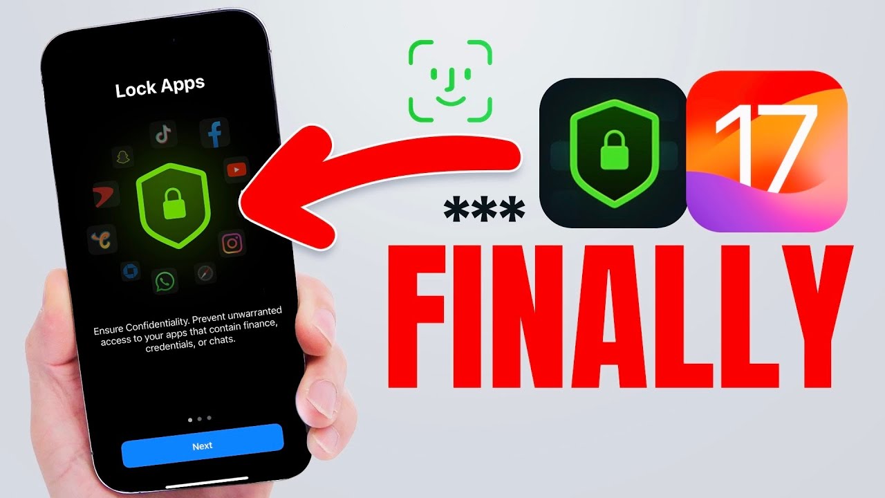 FINALLY Lock Apps with FaceID or Passcode on iPhone - YouTube