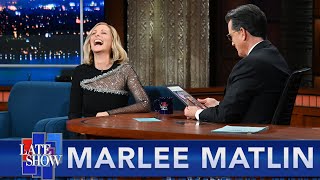 'F*** You!'  Marlee Matlin Teaches Stephen Some Naughty Words In ASL
