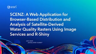 A Web Application for Browser-Based Distribution and Analysis of Satellite-Derived Water Rasters