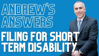 Filing for Short Term Disability