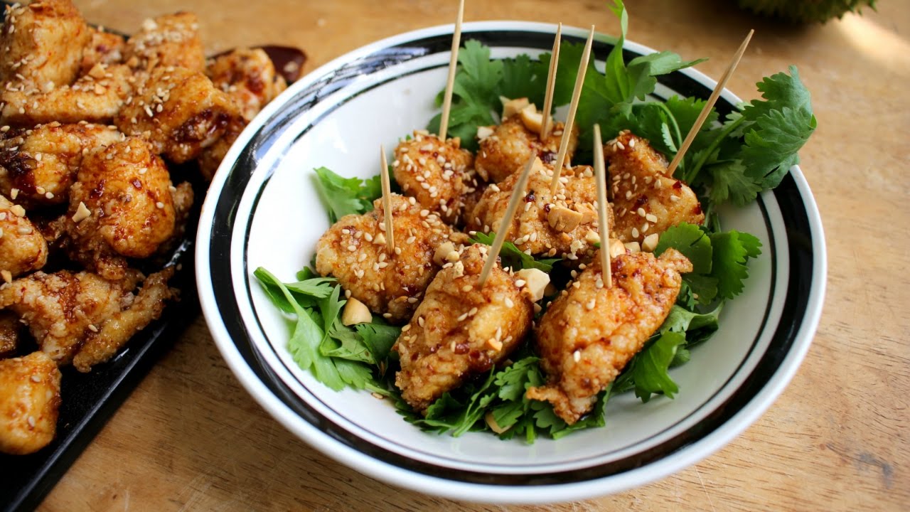 How to Make Korean Style Chicken Nuggets Sweet & Spicy Recipe YouTube