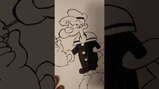 Drawing Challenge: Popeye! #popeye #cartoondrawing #cartooncharacters