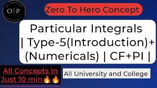 Particular integrals | (Type#5)
