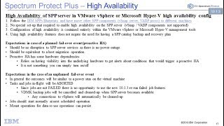 IBM Spectrum Protect Plus High Availability  - Demo