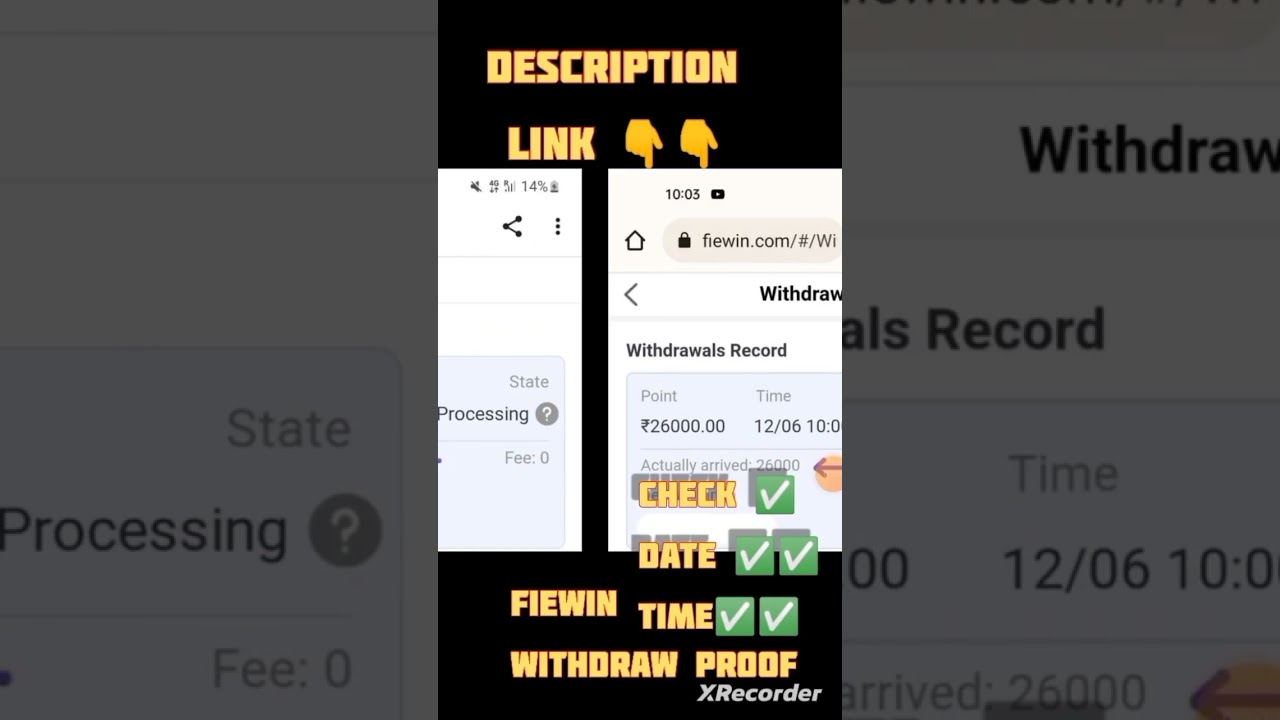 fiewin app withdraw proof How to withdraw money withdraw money proof online money 💰💰