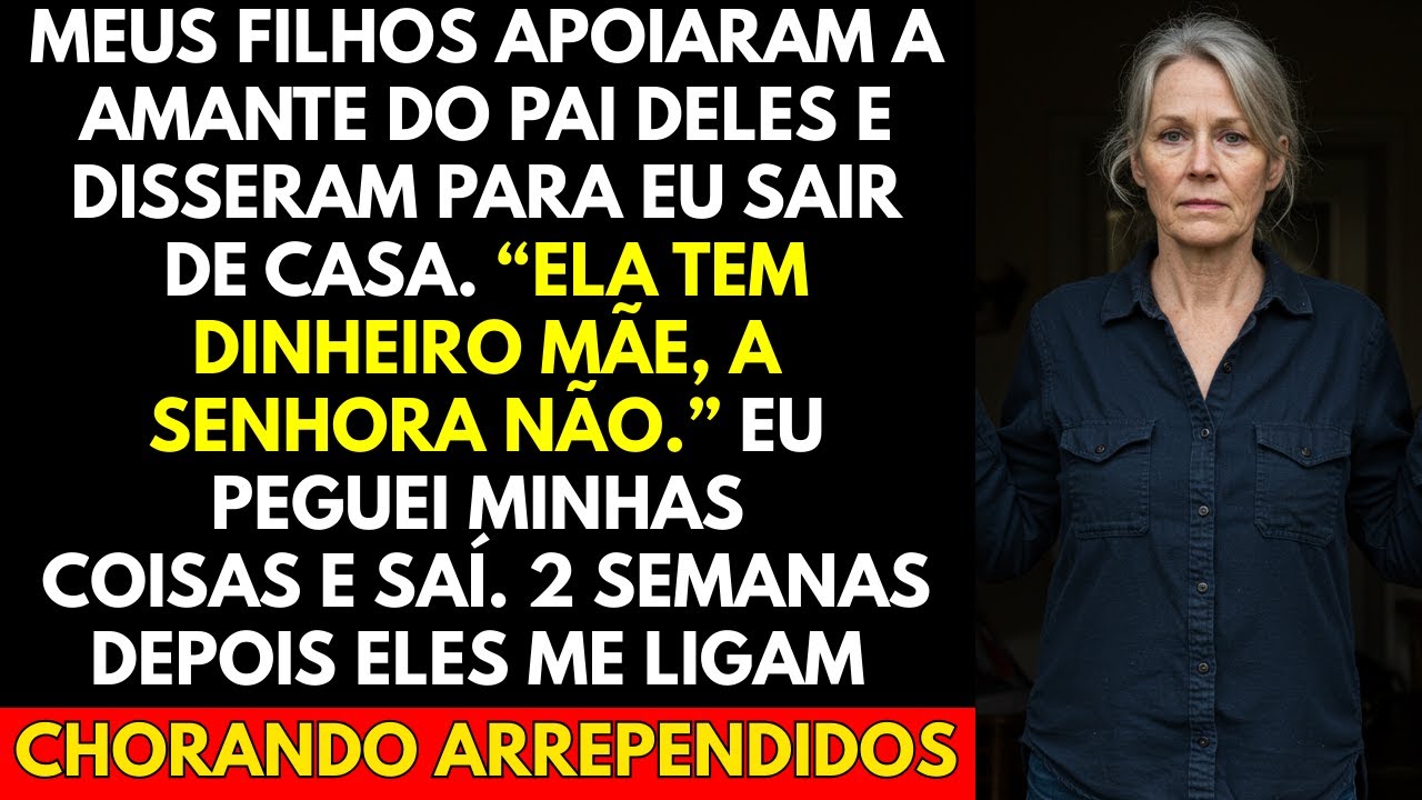 Meus Filhos Apoiaram a Amante Do Pai Deles e Disseram Para Eu Sair De Casa  “Ela Tem Dinheiro Mãe...