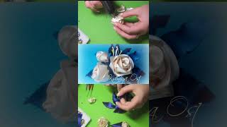 Полное видео на канале 🤍 #канзаши #ручнаяработа#бантик #цветы #diy #kanzashi #flowers #diy #ribbon