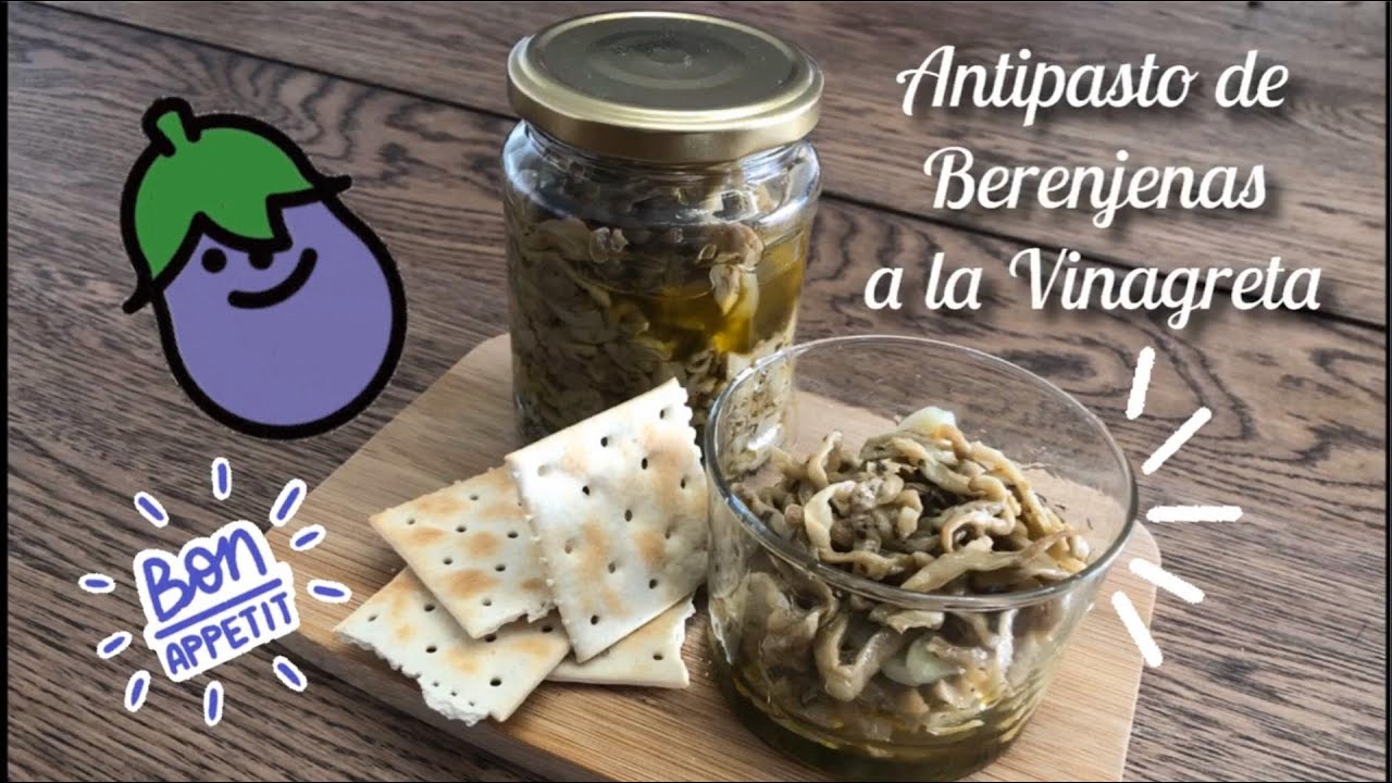 🍆 😋 BERENJENAS A LA VINAGRETA, Receta vegetariana, antipasto