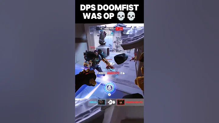 DPS DOOMFIST WAS OP 💀#overwatch2 #overwatch #shorts