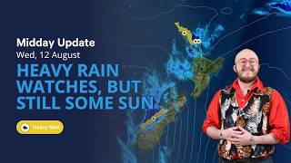 Heavy Rain Watches, but still some sun - Wed 12th August Midday Update
