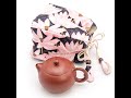 Yixing clay tea ware with dragon pattern