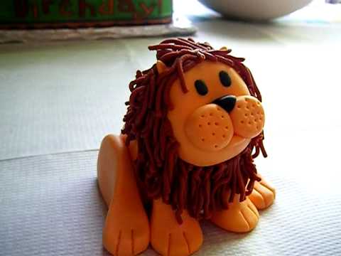 how to make a fondant lion how to make a fondant lion