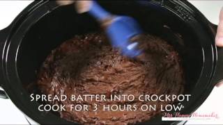 Crockpot triple chocolate cake recipe