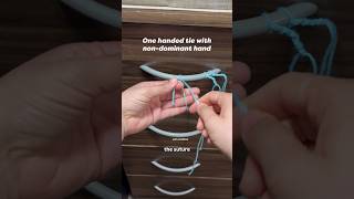 One handed surgical tie with your non dominant hand #ambidextrous #surgerytips