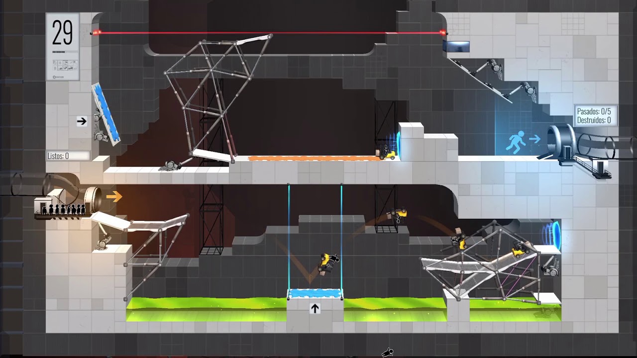 Portal Bridge Constructor - Nivel 29 - YouTube