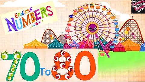 LEARNING COUNTING NUMBERS 70 to 80 learn numbers for kids 70 to 80 Endless numbers