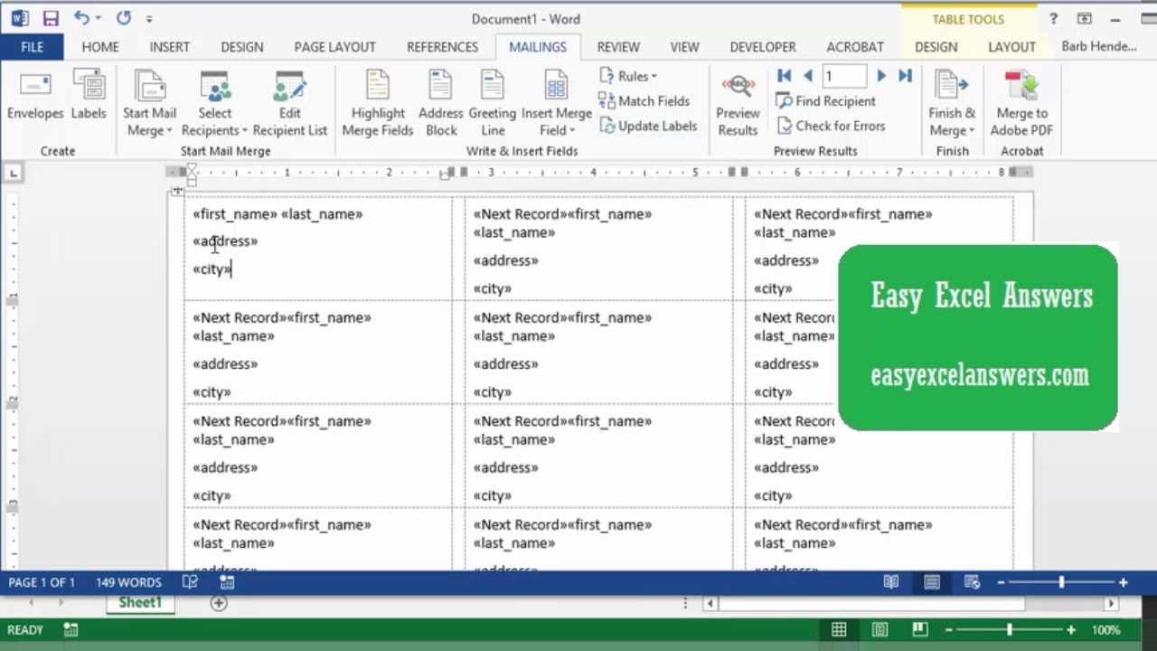 export excel to word labels office for mac