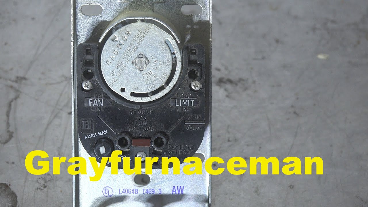 How to wire the Honeywell fan and limit switch for the gas or oil