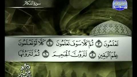 سورة التكاثر الشيخ توفيق الصائغ