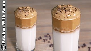 Viral Dalgona Coffee Recipe With 2 Method Detailed Video | Kitchen With Amna